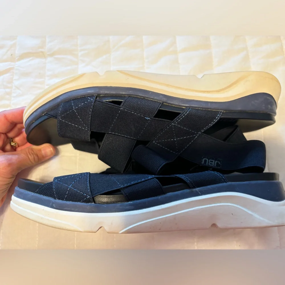 JBU By‎ Jambu Womens Strappy Navy Blue Sandals -AVA- 9.5 EUC